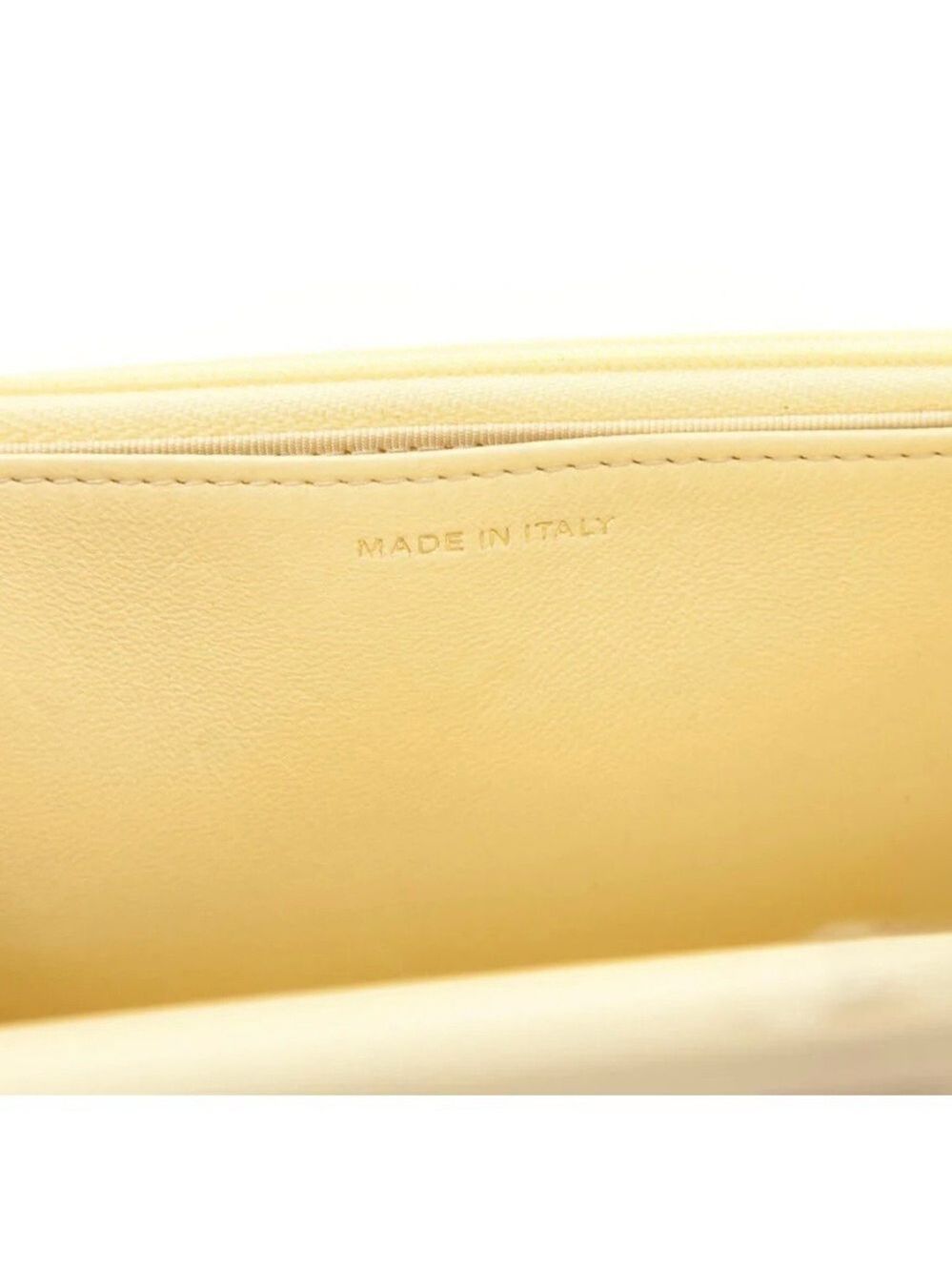 CHANEL Pastel Yellow Quilted Lambskin Crossbody Wallet on Chain “WOC” BRAND NEW - Picture 11 of 15